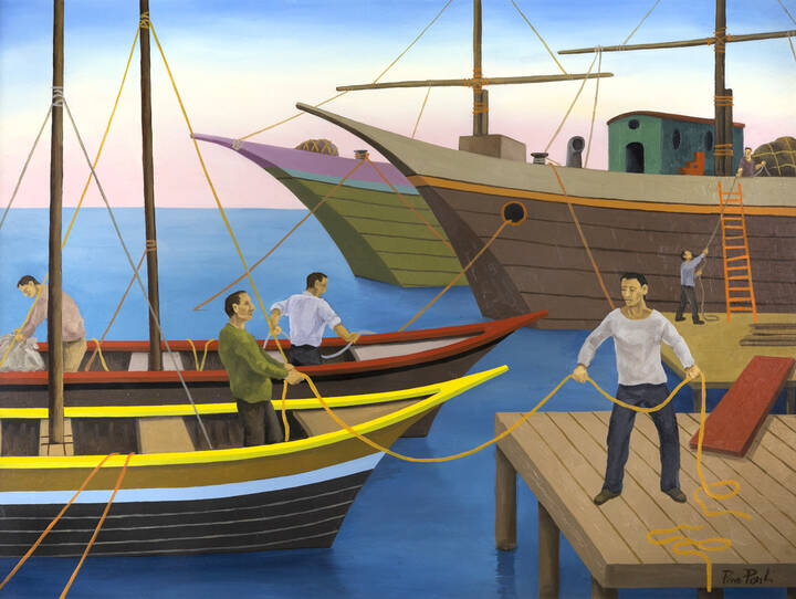 PINO PONTI - 'Marinai' fine anni '40