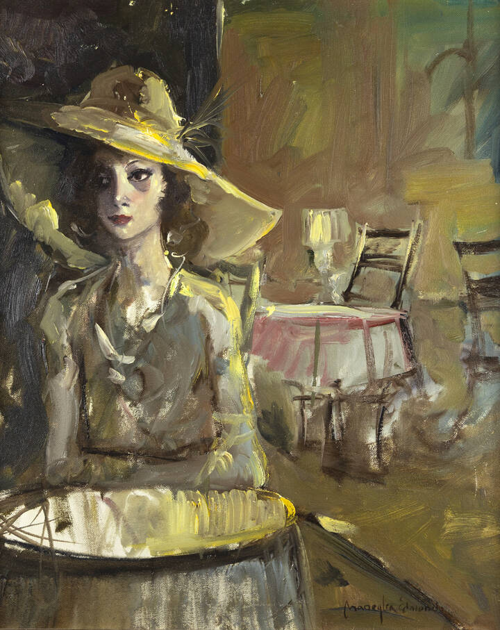 EDMONDO MANEGLIA - 'Ragazza al bar'