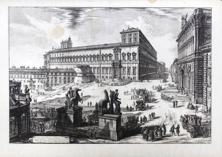 GIOVANNI BATTISTA PIRANESI - 'Veduta di Piazza Monte Cavallo'