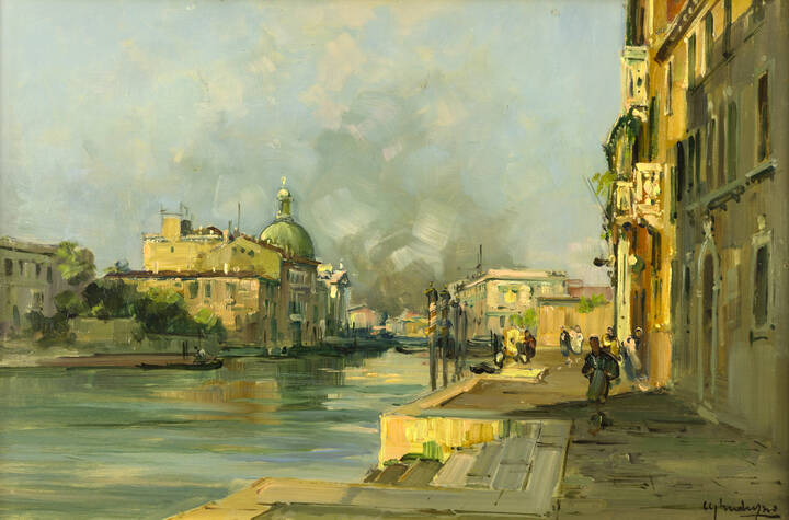 CESARE GHEDUZZI - 'Venezia - Santa Lucia'