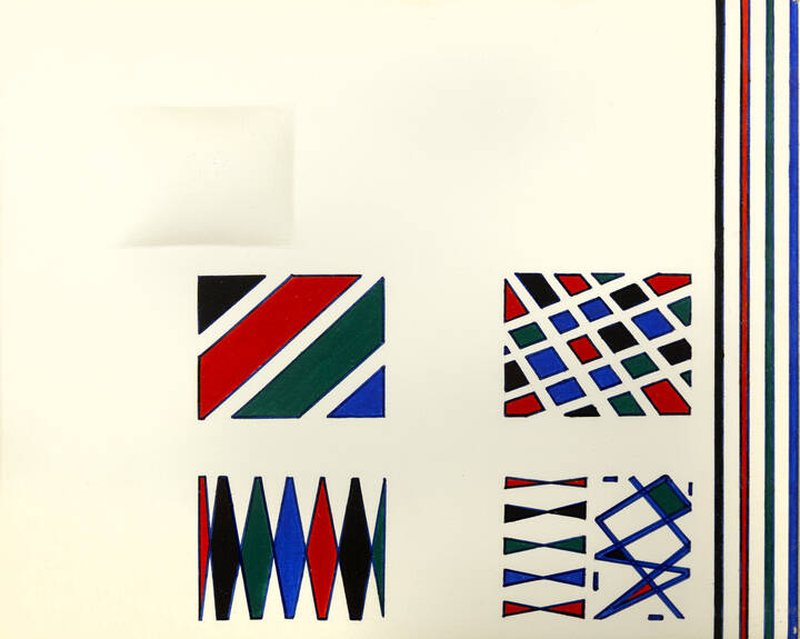 ARNALDO ESPOSTO - 'Rilievi e segni grafici' 1977