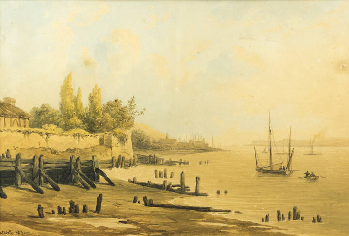 FELICE FERDINANDO STORELLI - 'Bassa marea' 1831