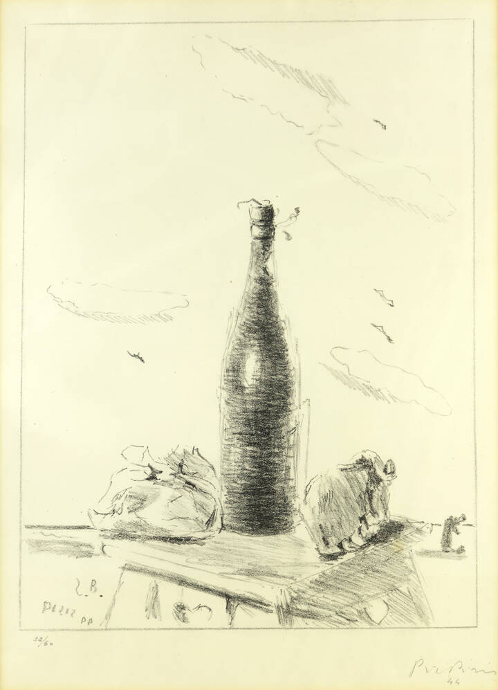 FILIPPO DE PISIS - 'La bottiglia nera' 1944