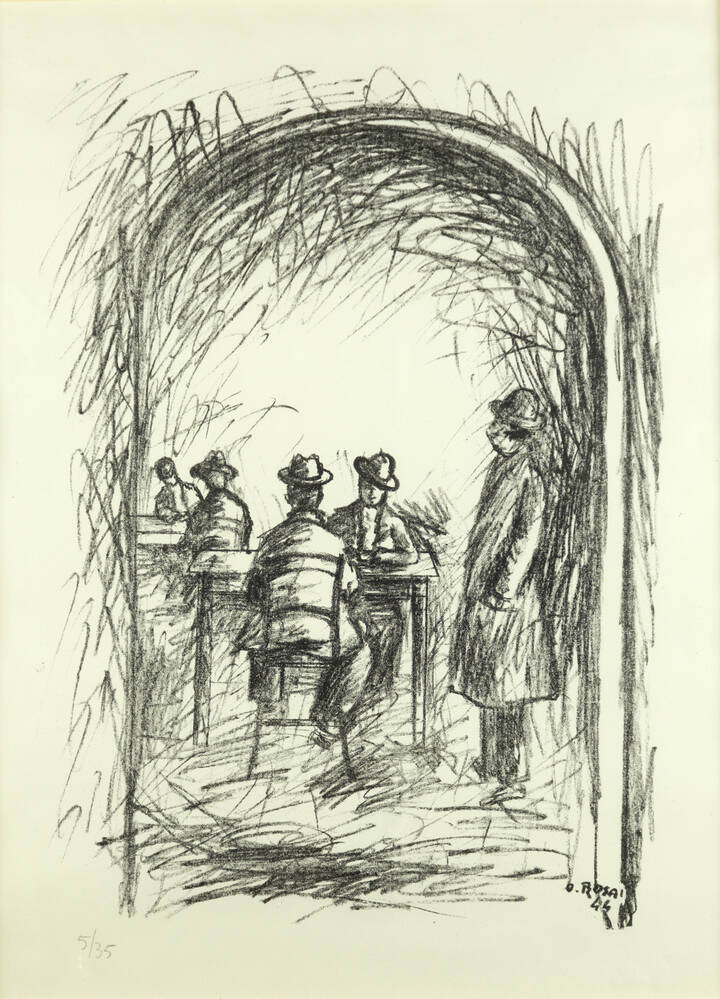 OTTONE ROSAI - 'Osteria' 1944