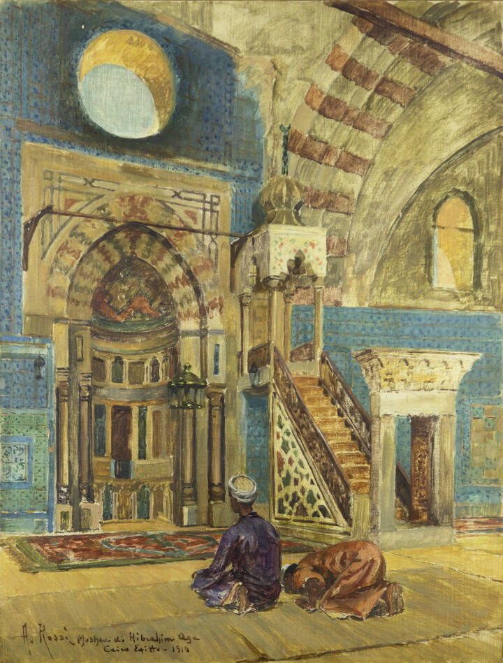 ALBERTO ROSSI - 'Moschea di Hibrahim Aga' 1914 Cairo - Egitto