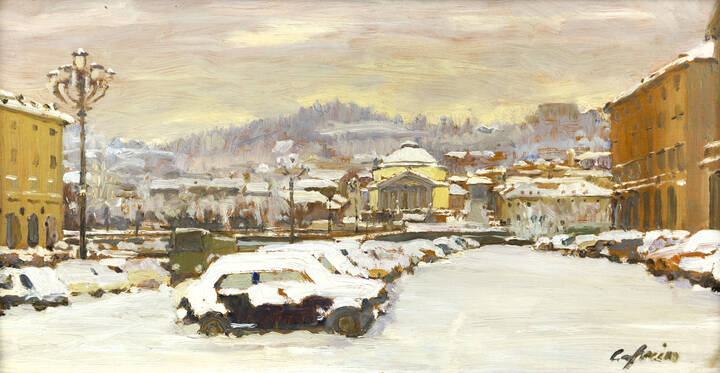 MARSILIO CAPRINO - 'Piazza Vittorio sotto la neve'
