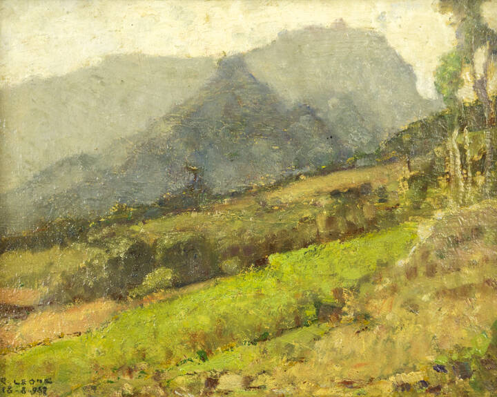 ROBERTO LEONE - 'Controluce sul Liconi, Courmayeur' 18-8-952