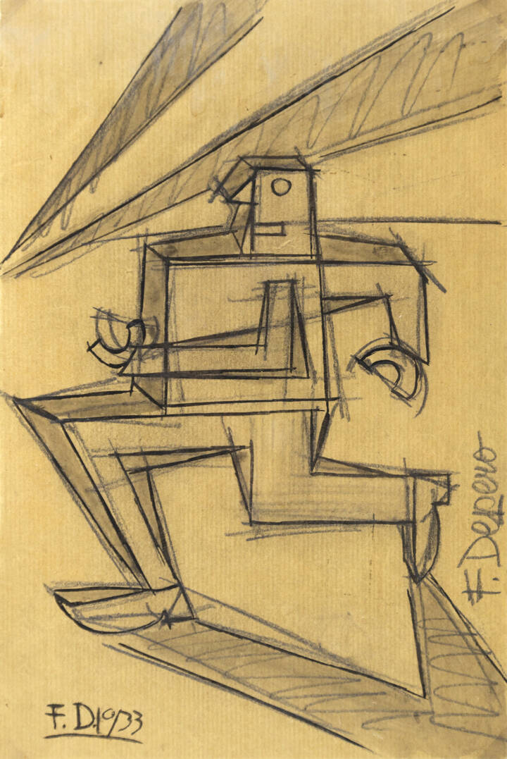 FORTUNATO DEPERO - 'Uomo' 1933
