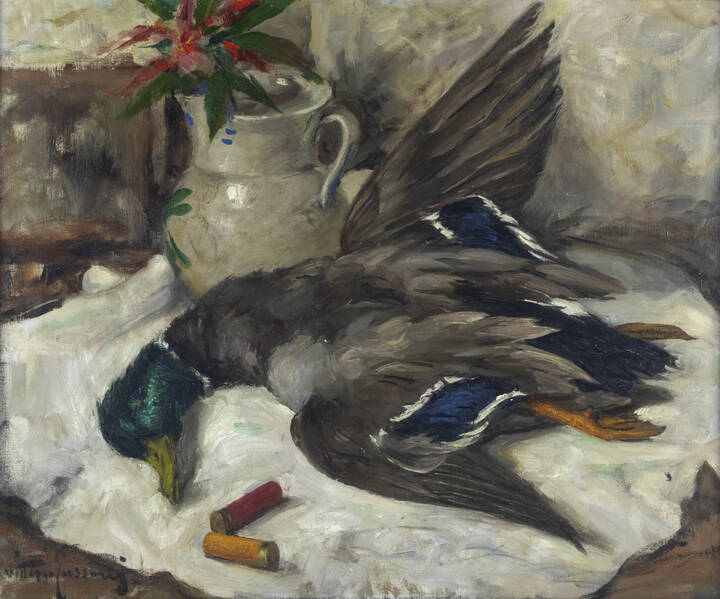 VITTORIO GUSSONI - 'Natura morta con anatra'