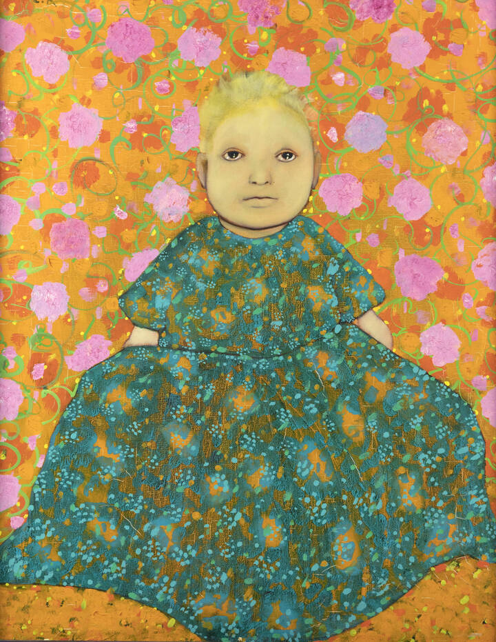 ENRICO COLOMBOTTO ROSSO - 'Bambola e arabeschi' primi anni '960