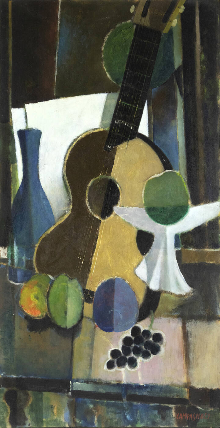ROMANO CAMPAGNOLI - 'Natura morta con chitarra'