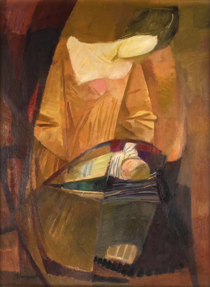 TRENTO LONGARETTI - 'Madonna col bambino nella culla' 1966