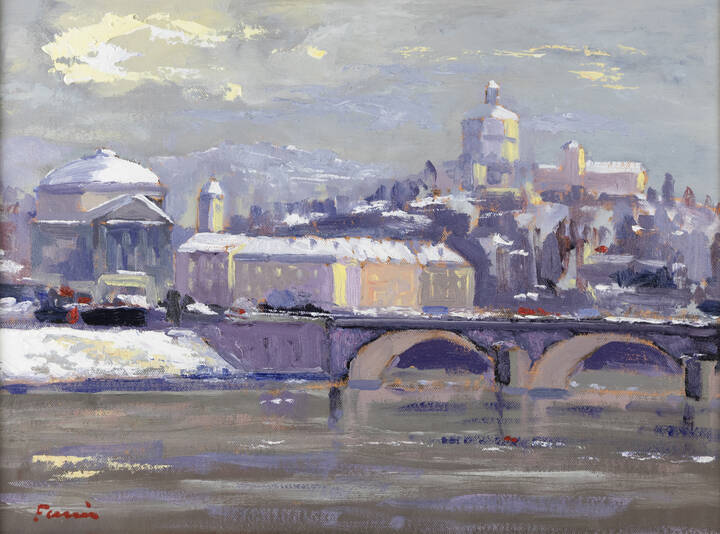 CLAUDIO FASSIO - 'Torino - Nevicata sui Cappuccini' 2010