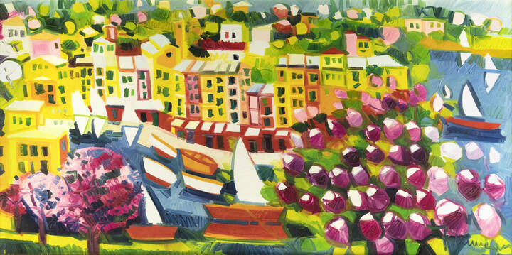 ATHOS FACCINCANI - 'Veduta di Portofino'