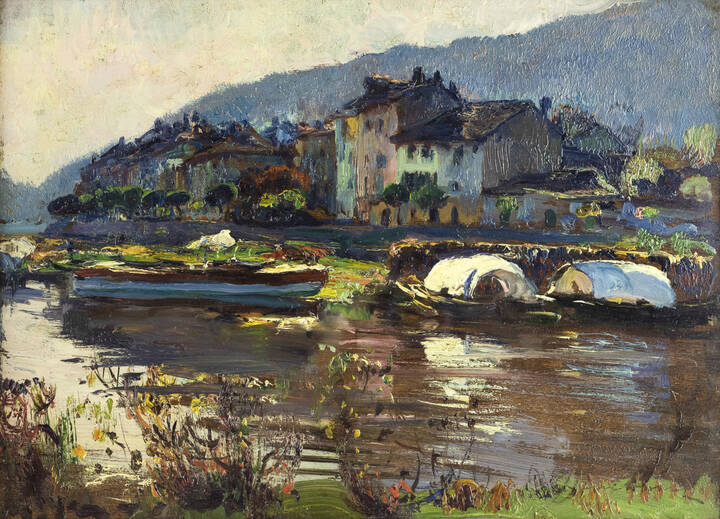 ANDREA TAVERNIER - 'Scorcio lacustre'