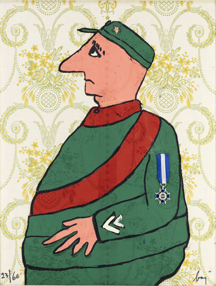 ENRICO BAJ - 'Caporale' 1972