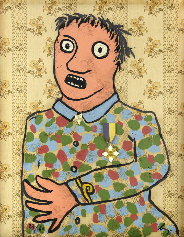 ENRICO BAJ - 'Militare' 1972