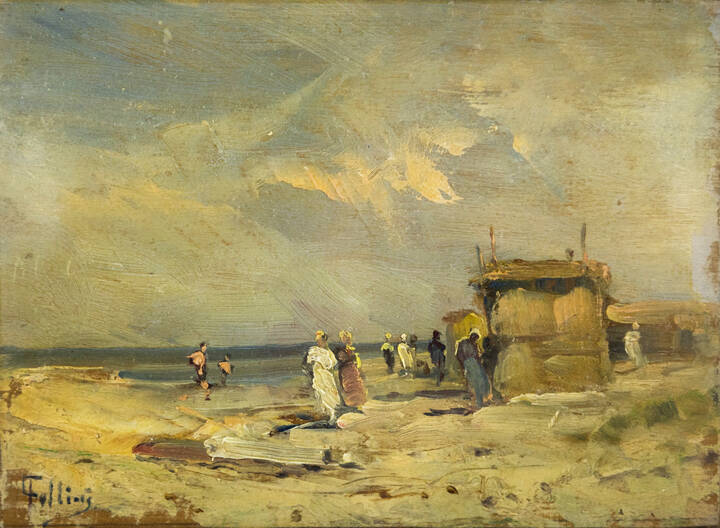 CARLO FOLLINI - 'Spiaggia di Viareggio'