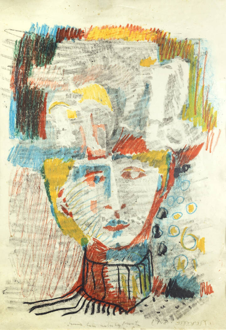 CECCARELLI NERONE - 'Donna con natura morta in testa'