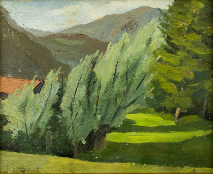 ROBERTO TERRACINI - 'Paesaggio' 1947
