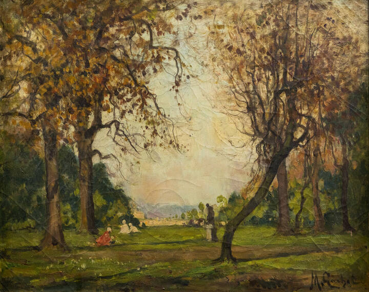 MARIO GACHET - 'Giardini Reali - Torino' anni '920