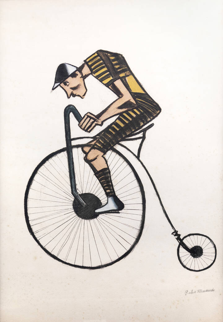 PIETRO MORANDO - 'Ciclista in velocipede'