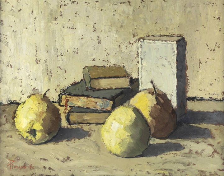 FERRUCCIO PIOVANO - 'Natura morta con libri'