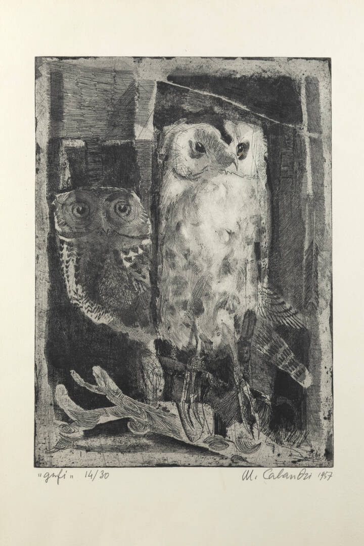 MARIO CALANDRI - 'Gufi II' 1957