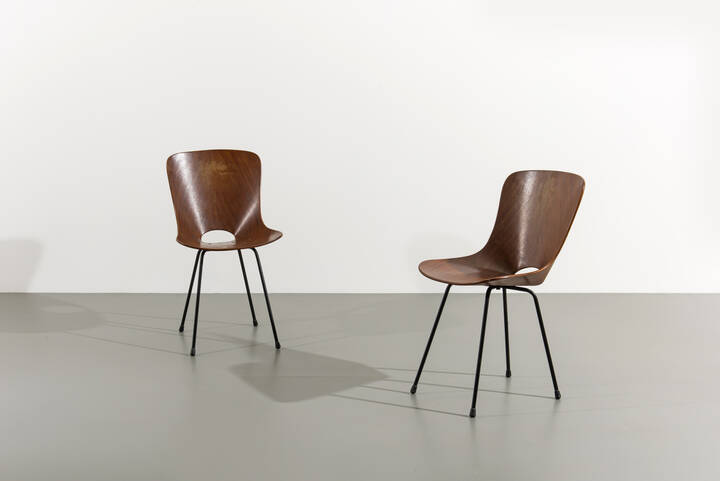 VITTORIO NOBILI - Coppia di sedie mod. Medea