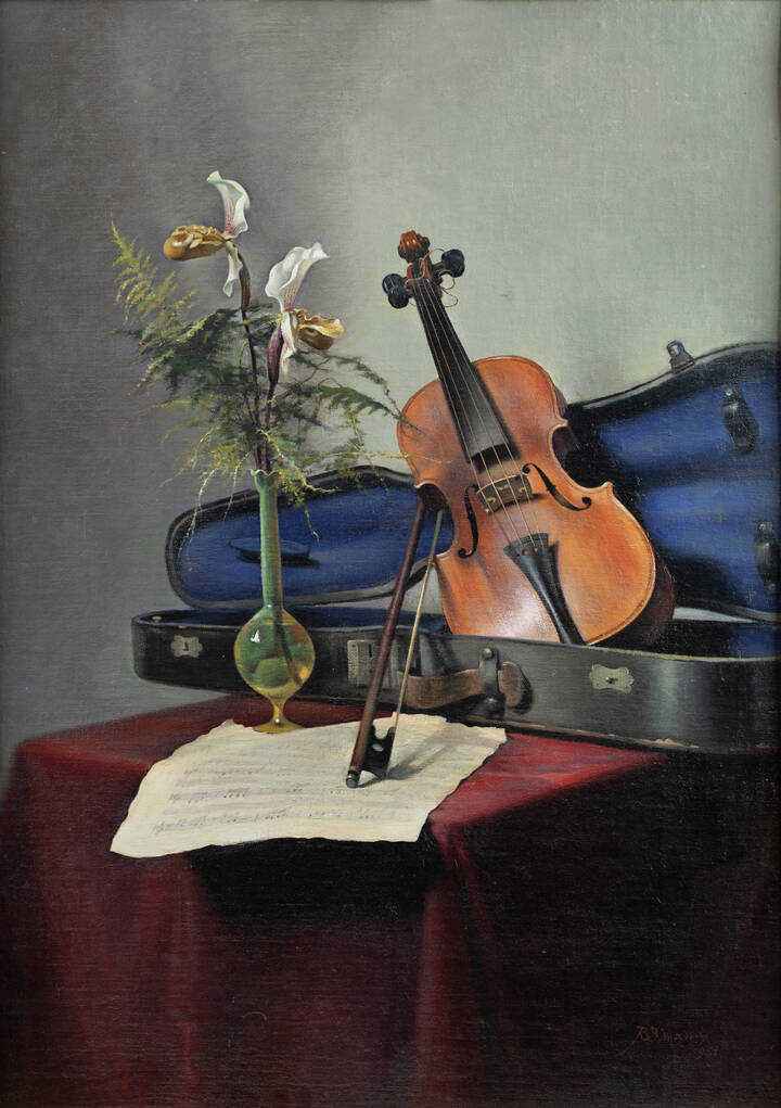 ROMANO DI MASSA - 'Orchidee e violino' 1951