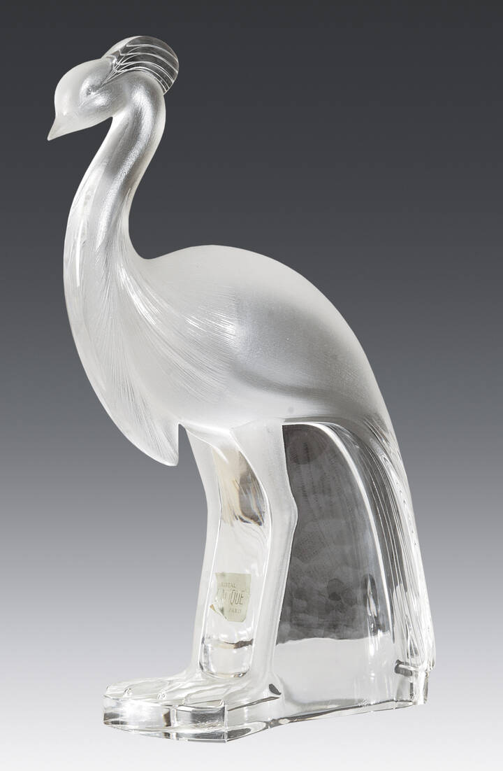 LALIQUE FRANCE - 'Pavoncella in cristallo' anni '60