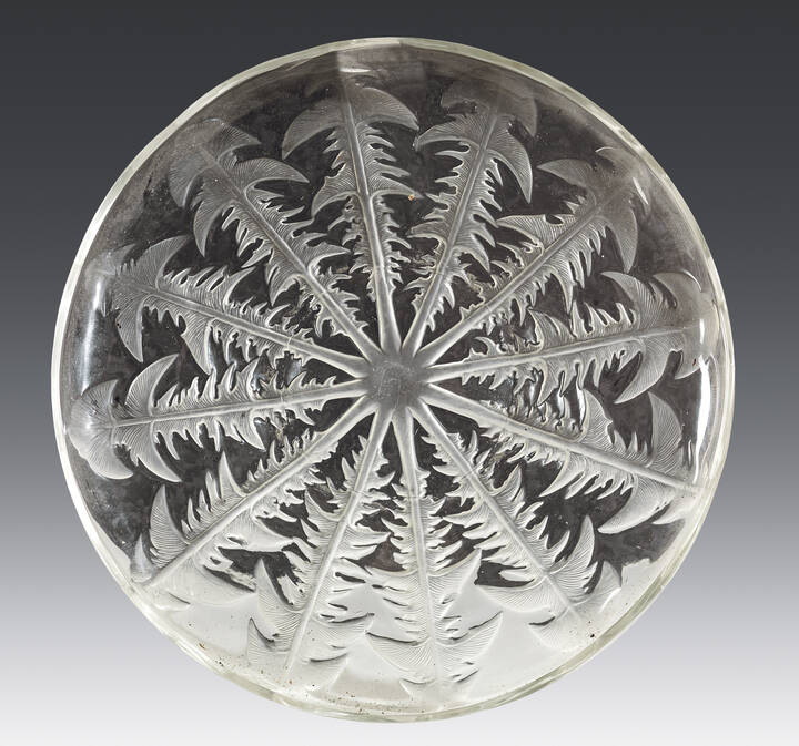 PIATTO - 'Piatto in vetro bianco' 1930 circa