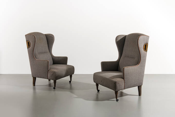 LUIGI CACCIA DOMINIONI - Coppia di poltrone mod ABCD