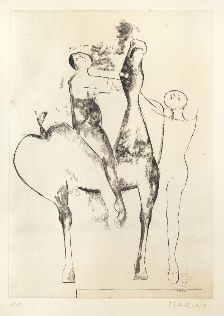 MARINO MARINI - 'Composizione di giocolieri' 1967