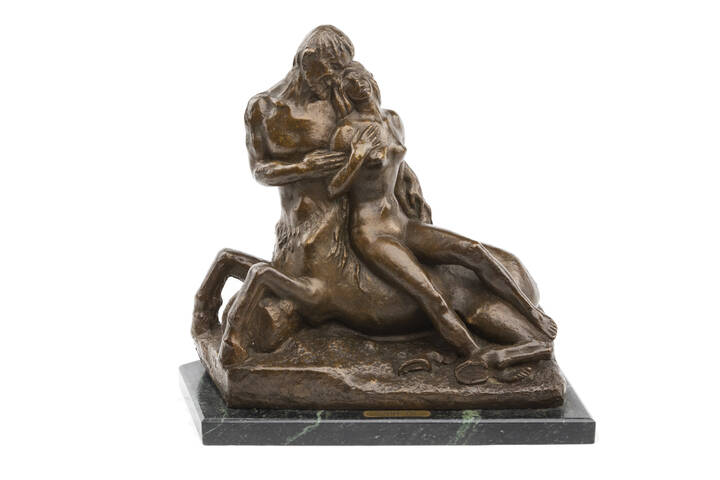 GIOVANNI RIVA - 'Il centauro Nesso rapisce Deianira'