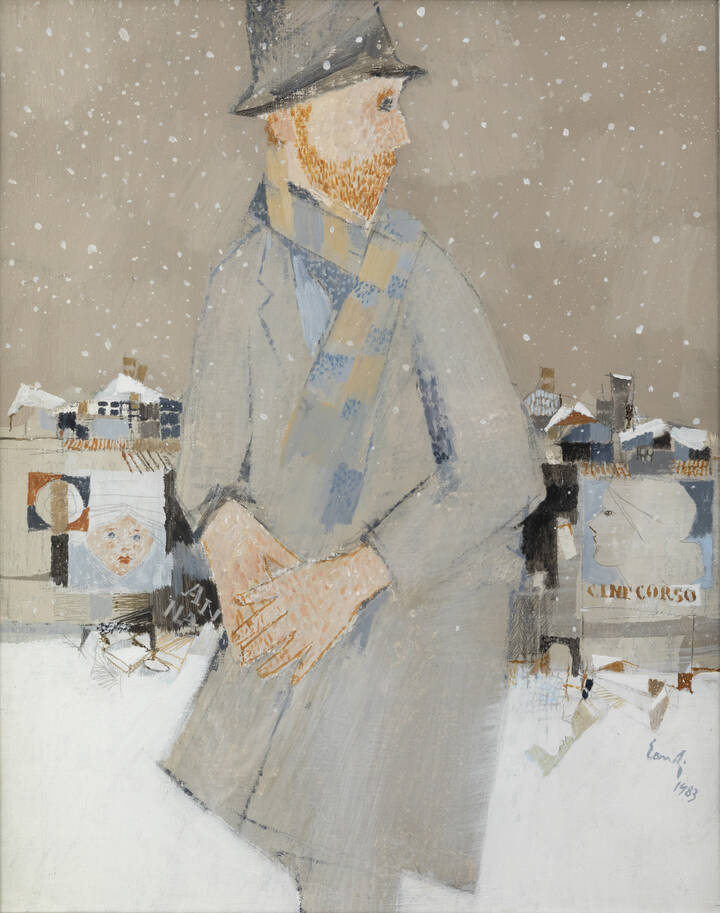 FERNANDO EANDI - 'Figura con neve' 1983