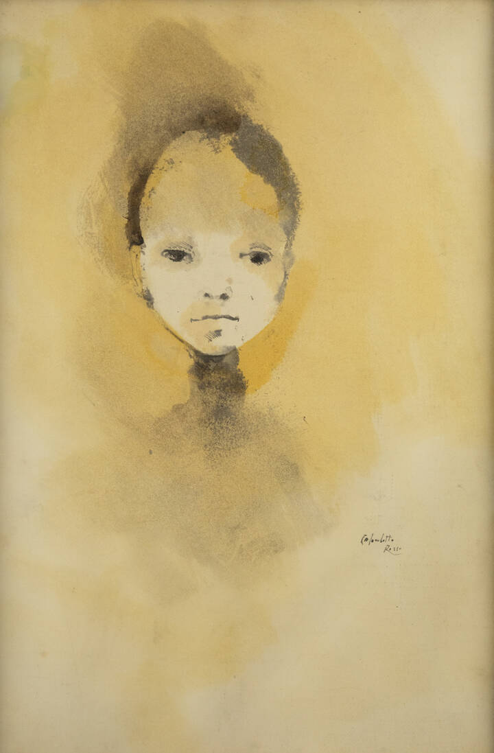 ENRICO COLOMBOTTO ROSSO - 'Volto di bimba'