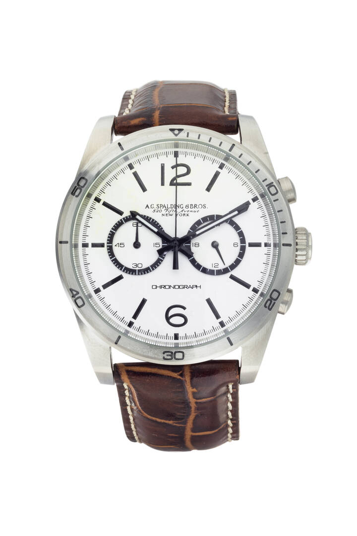 SPALDING & BROS - Cronografo a due contatori, serie recente