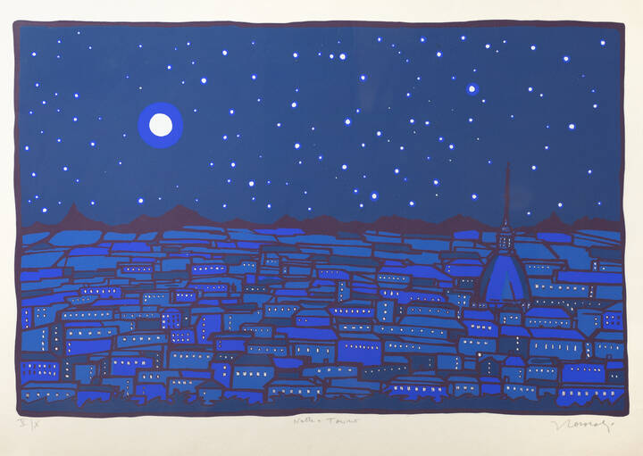 FRANCESCO CASORATI - 'Notte a Torino'