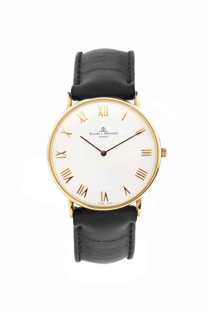 BAUME & MERCIER - Solo tempo, 'Ultrapiatto', ref.15172A, anni '90