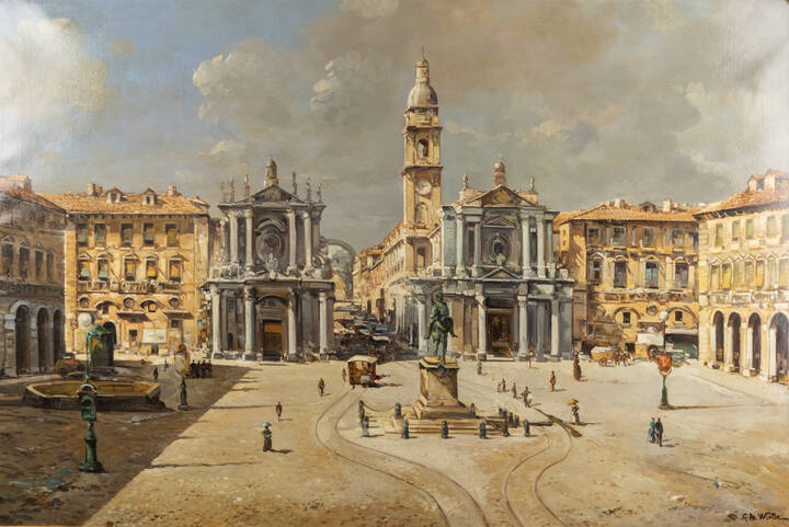 GIUSEPPE DE WINTER - 'Torino - Piazza San Carlo'