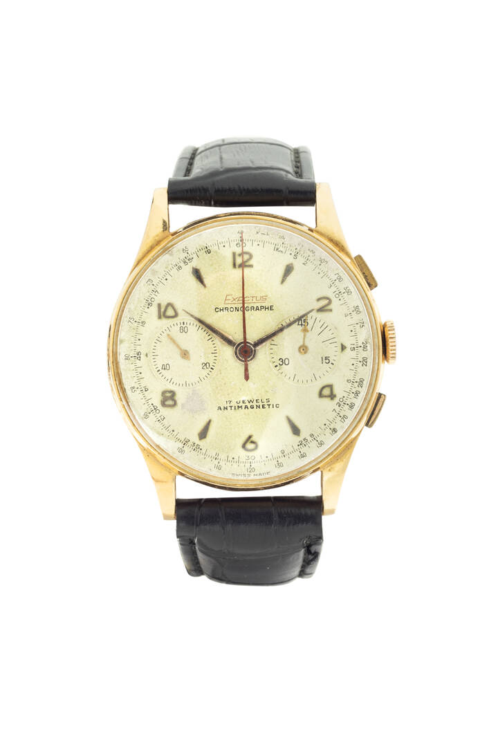 EXACTUS - Cronografo a due contatori, ref. 10003, anni '50