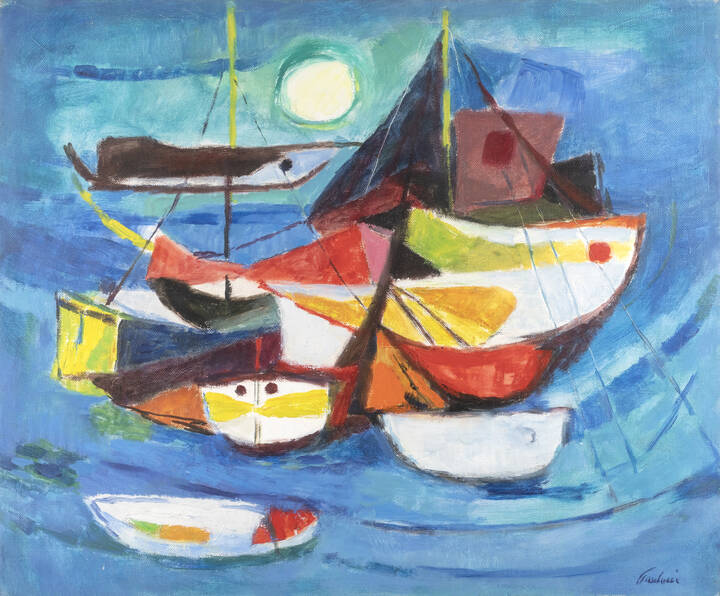 ENRICO PAULUCCI - 'Barche' 1965