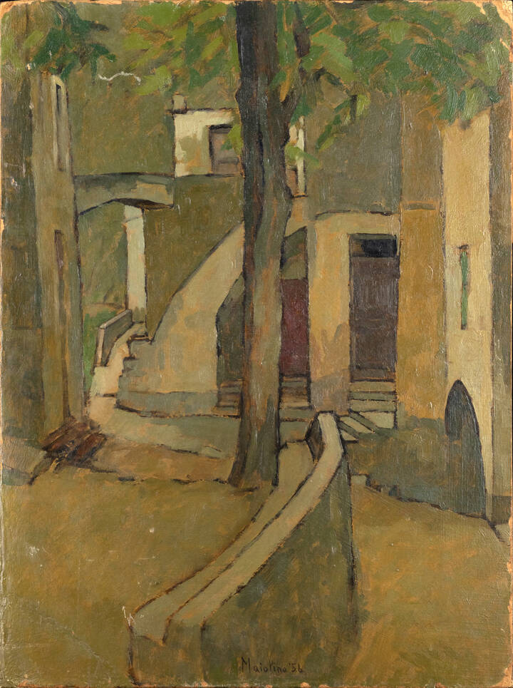 ENZO MAIOLINO - 'Vicoli' 1956