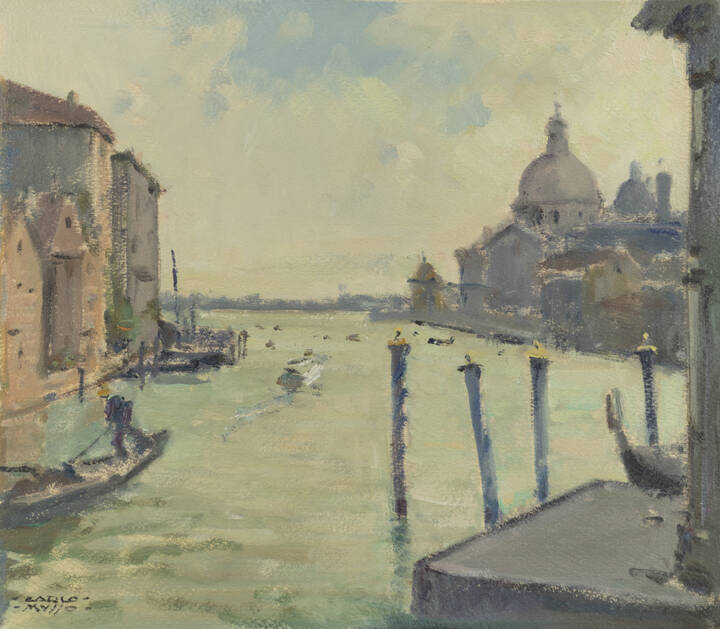 CARLO MUSSO - 'Venezia-Veduta dal Canal Grande' 