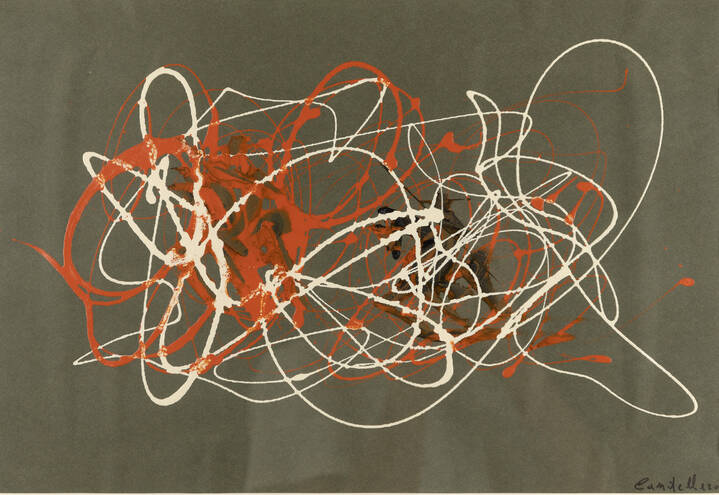  CANDELLERO - 'Composizione astratta'