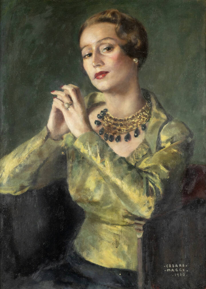 CESARE MAGGI - 'Ritratto della Signora Perego' 1953