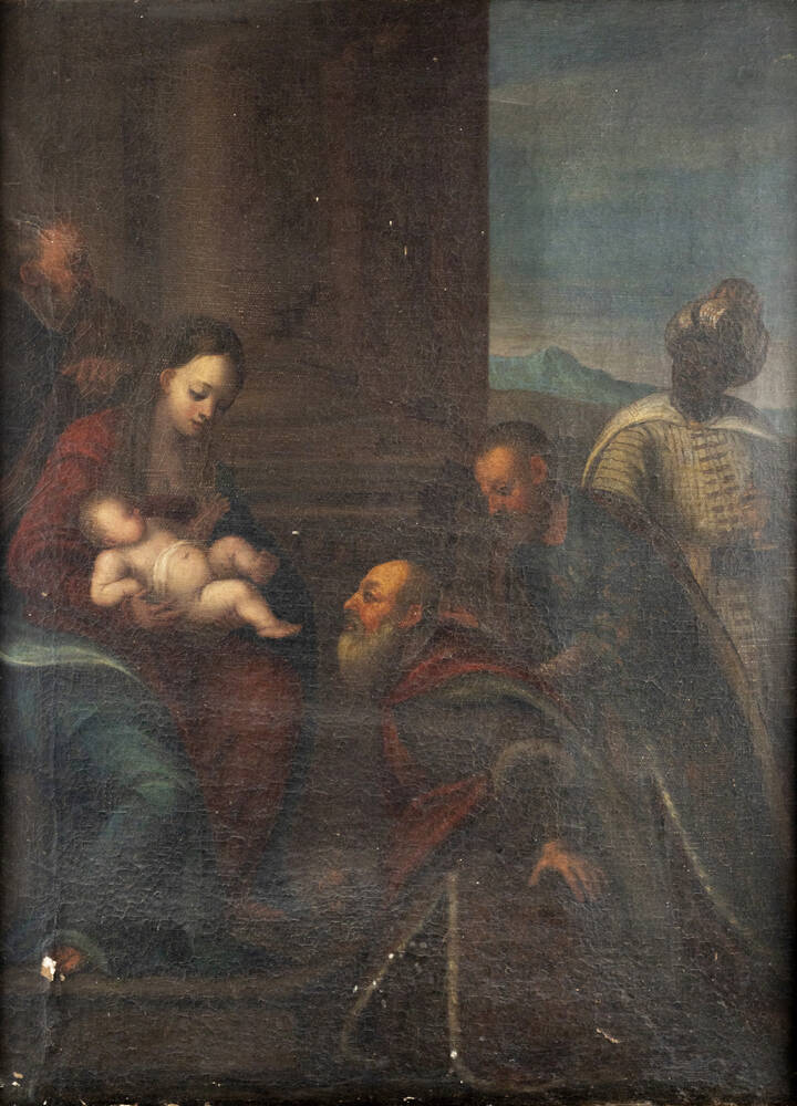 PITTORE ANONIMO DEL XIX SECOLO - 'Natività' 