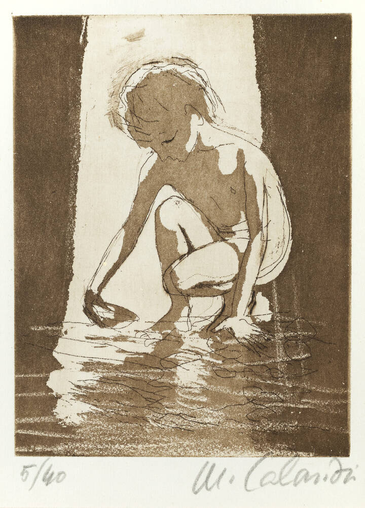 MARIO CALANDRI - 'Fanciullo-ex Libris'