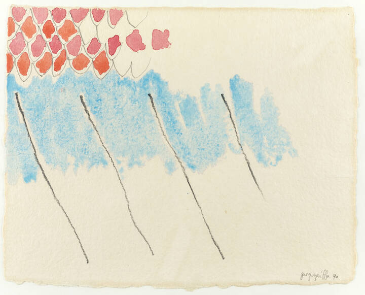 GIORGIO GRIFFA - 'Senza titolo' 1990